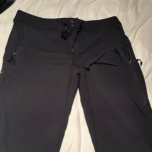 Eddie Bauer Black Straight-Leg Performance Pants
